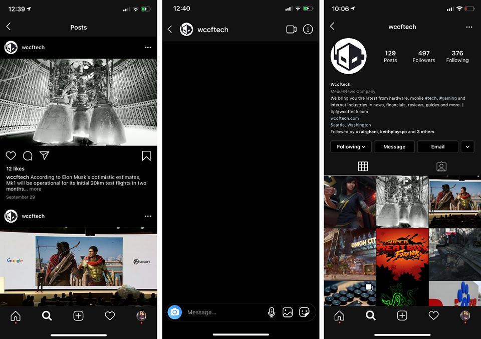 UPDATE: Instagram For iOS Updated With Dark Mode Support