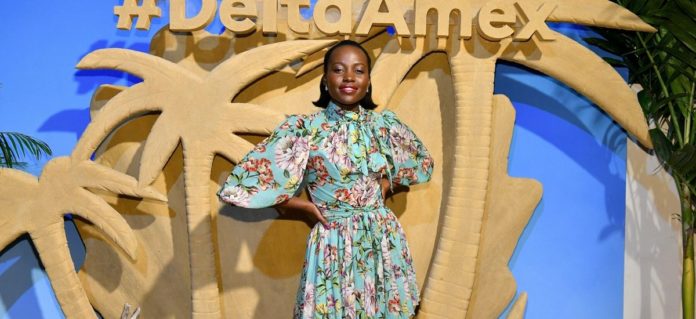 Lupita Nyong'o stepped out in style to celebrate the re-launch of the Delta Skymiles American Express card
