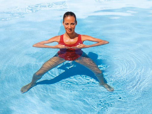 Swimming and water exercises