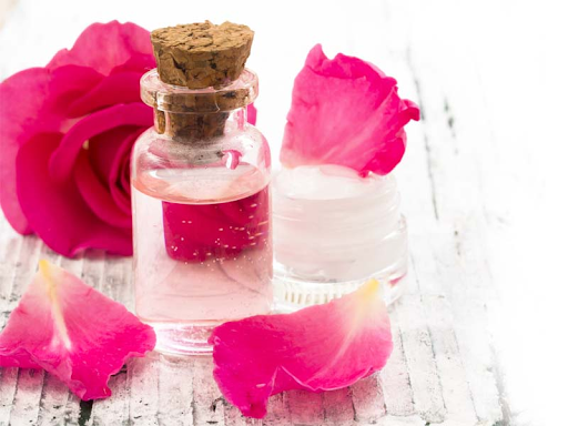Apply rose water to remove under eye bags