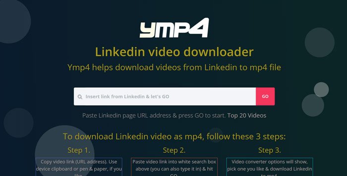 YMP4 LinkedIn Video Downloader